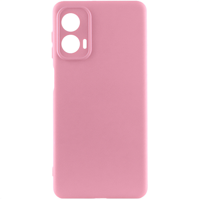 Чохол Silicone Cover Lakshmi Full Camera (AA) на Motorola Moto G24 (Рожевий / Pink)