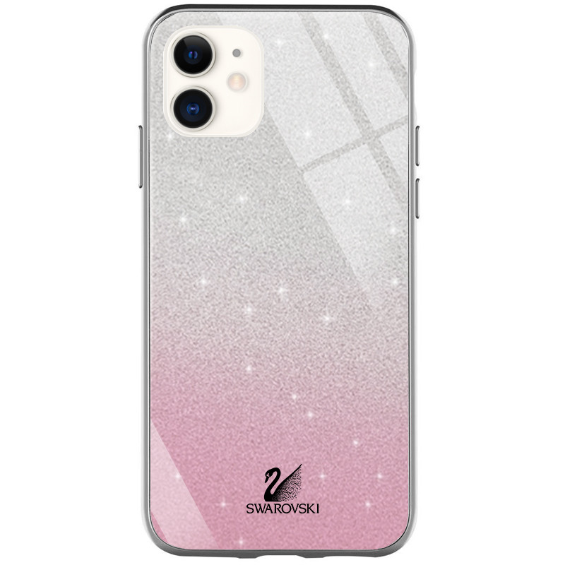 

TPU+Glass чехол Swarovski для Apple iPhone 11 (6.1") (Розовый) 784909