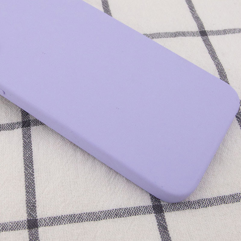 Фото Silicone Case Square Full Camera Protective (AA) NOLOGO на Apple iPhone XR (6.1") (Бузковий / Dasheen) в маназині vchehle.ua