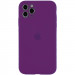Чехол Silicone Case Full Camera Protective (AA) для Apple iPhone 12 Pro Max (6.7") (Фиолетовый / Grape)