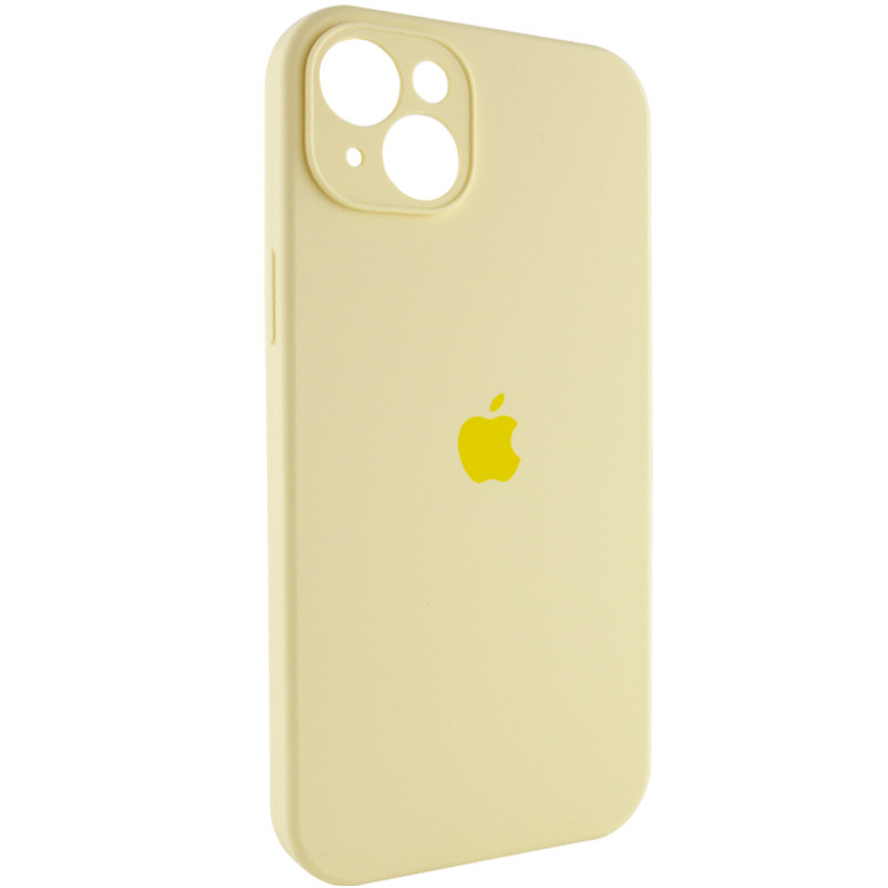 Фото Чехол Silicone Case Full Camera Protective (AA) для Apple iPhone 15 (6.1") (Желтый / Mellow Yellow) на vchehle.ua