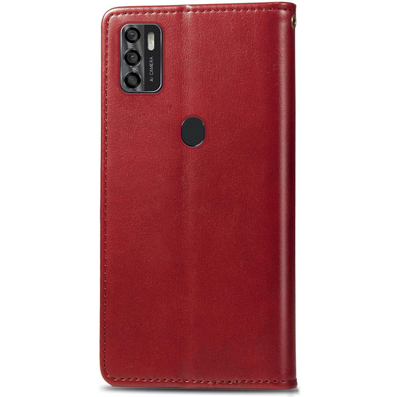 Фото Шкіряний чохол книжка GETMAN Gallant (PU) для ZTE Blade A7s (2020) (Червоний) на vchehle.ua