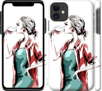 

Чохол Дівчина з келихом на iPhone 11 841268