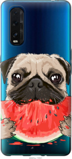 Чохол Мопс і кавун на Oppo Find X2