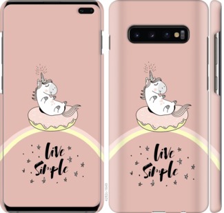 

Чехол Единорожка в пончике для Samsung Galaxy S10 Plus 719114