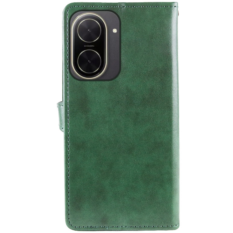 Фото Шкіряний чохол-книжка GETMAN Gallant (PU) для Xiaomi Poco C71 (Зелений) в маназині vchehle.ua