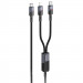 Дата кабель Hoco U139 Type-C to Lightning/Type-C 100W (1.2m) (Black)