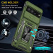 Фото Ударопрочный чехол Camshield Army Ring для Google Pixel 7 Pro (Оливковый / Army Green) на vchehle.ua