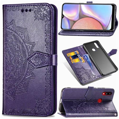 Фото Кожаный чехол-книжка Art Case с визитницей для Samsung Galaxy A10s (Фиолетовый) в магазине vchehle.ua