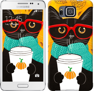 

Чехол Осенний кот для Samsung Galaxy Alpha G850F 580832