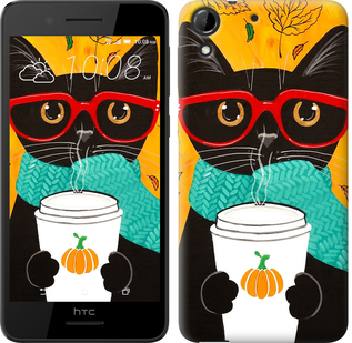 

Чехол Осенний кот для HTC Desire 728G 580981