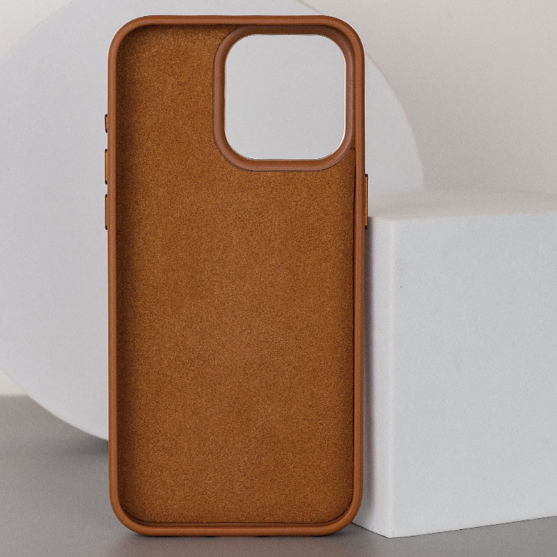 Фото Кожаный чехол Bonbon Leather Metal Style with Magnetic Safe для Apple iPhone 11 (6.1") (Коричневый / Brown) на vchehle.ua