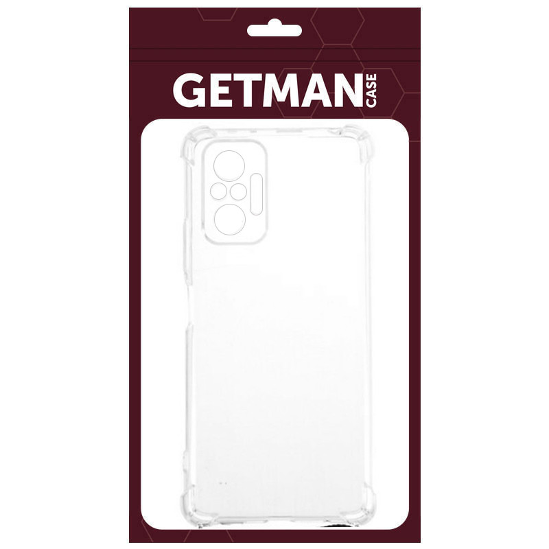 TPU чехол GETMAN Ease logo усиленные углы Full Camera для Xiaomi Redmi Note 10 Pro / 10 Pro Max (Бесцветный (прозрачный)) в магазине vchehle.ua