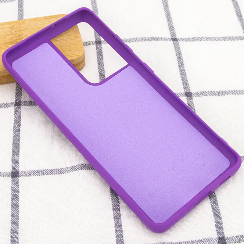 Фото Чехол Silicone Cover Full without Logo (A) для Samsung Galaxy S21 Ultra (Фиолетовый / Purple) в магазине vchehle.ua