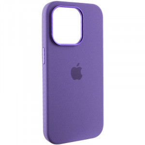 Чехол Silicone Case Metal Buttons (AA) для Apple iPhone 14 Pro (6.1")