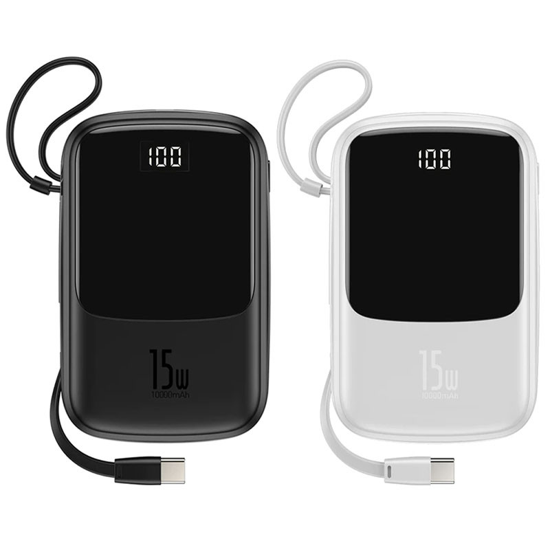 Портативний ЗП Baseus Q pow Digital Display 3A 10000 mAh (With Type-C) (PPQD-B02I)