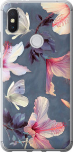 Чехол Нарисованные цветы для Xiaomi Redmi S2