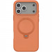 TPU+PC чехол Metal Buttons with Magnetic Safe Colorful HQ Ring для Apple iPhone 17 Pro Max (6.9") (Orange)