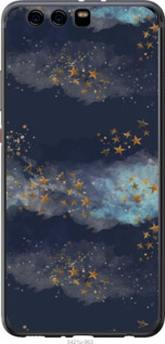 

Чохол Ночь золотые звезды для Huawei P10 Plus 1406270