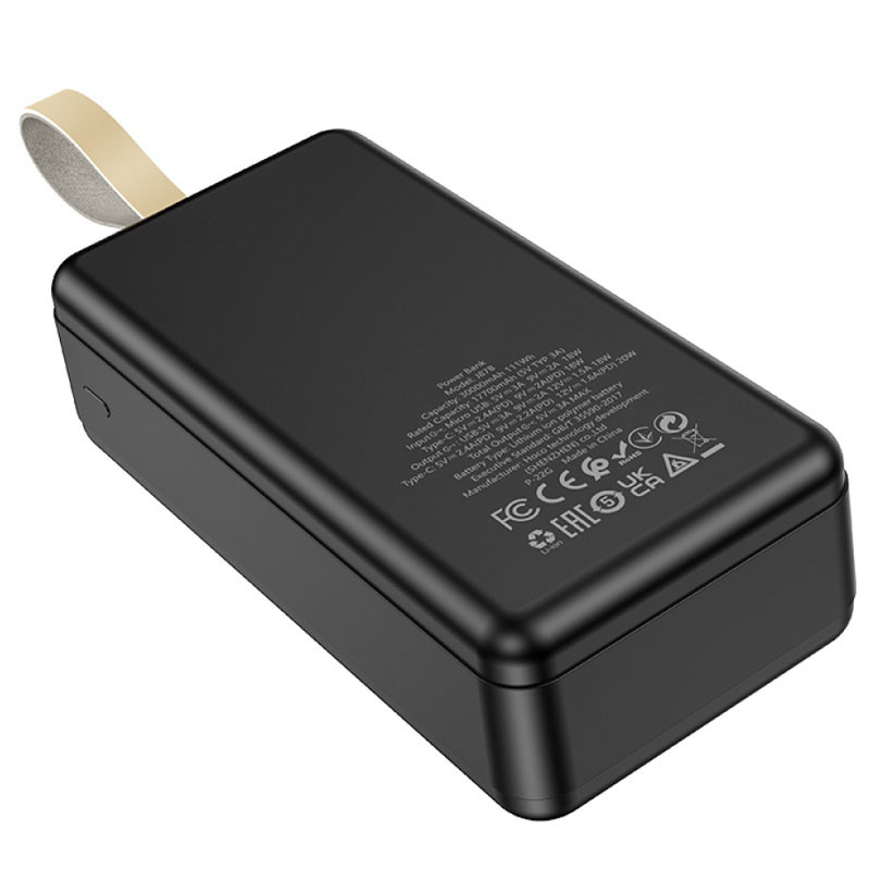 Портативное ЗУ Power Bank Hoco J87B Tacker PD20W+QC3.0 30000 mAh (Black) в магазине vchehle.ua