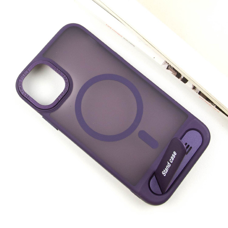 Фото TPU+PC чехол Stand case для Apple iPhone 11 (6.1") (Purple) в магазине vchehle.ua