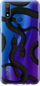 Чехол Змеи для Realme 3 Pro