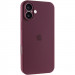 Чохол Silicone Case Full Camera Protective (AA) на Apple iPhone 16 (6.1") (Бордовий / Plum)