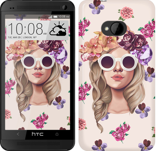 

Чехол Девушка с цветами v2 для HTC U11 Life 612314