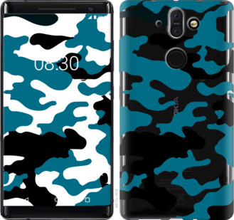 

Чохол Камуфляж прозорий фон на Nokia 8 Sirocco 913245