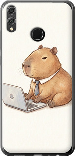 Чехол Funny Capybara CEO Working для Huawei Honor 8X