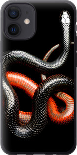 

Чохол Червоно-чорна змія на чорному тлі на iPhone 12 Mini 1685321