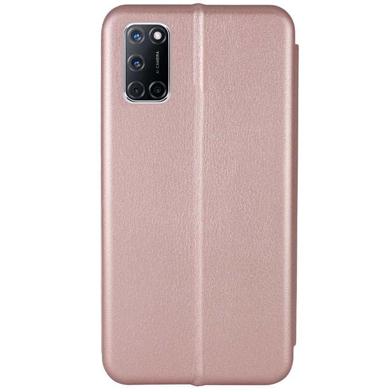 Фото Шкіряний чохол (книжка) Classy на Oppo A52 / A72 / A92 (Rose Gold) в маназині vchehle.ua