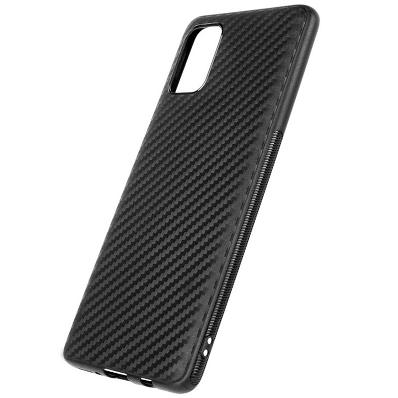 Фото TPU чехол Epic Carbon для Samsung Galaxy A51 (Черный) в магазине vchehle.ua