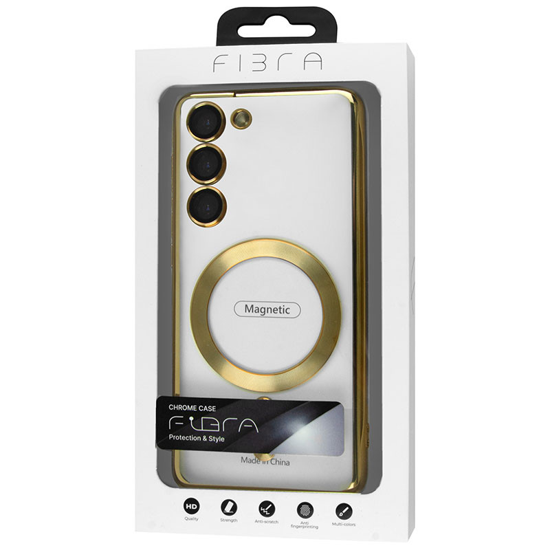 Фото TPU чехол Fibra Chrome with Magnetic safe для Samsung Galaxy S24+ / S25+ на vchehle.ua