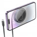 Купить БЗУ Hoco CQ18 Flash 2in1 Magnetic + iWatch (with retractable cable Type-C) (Metal gray) на vchehle.ua