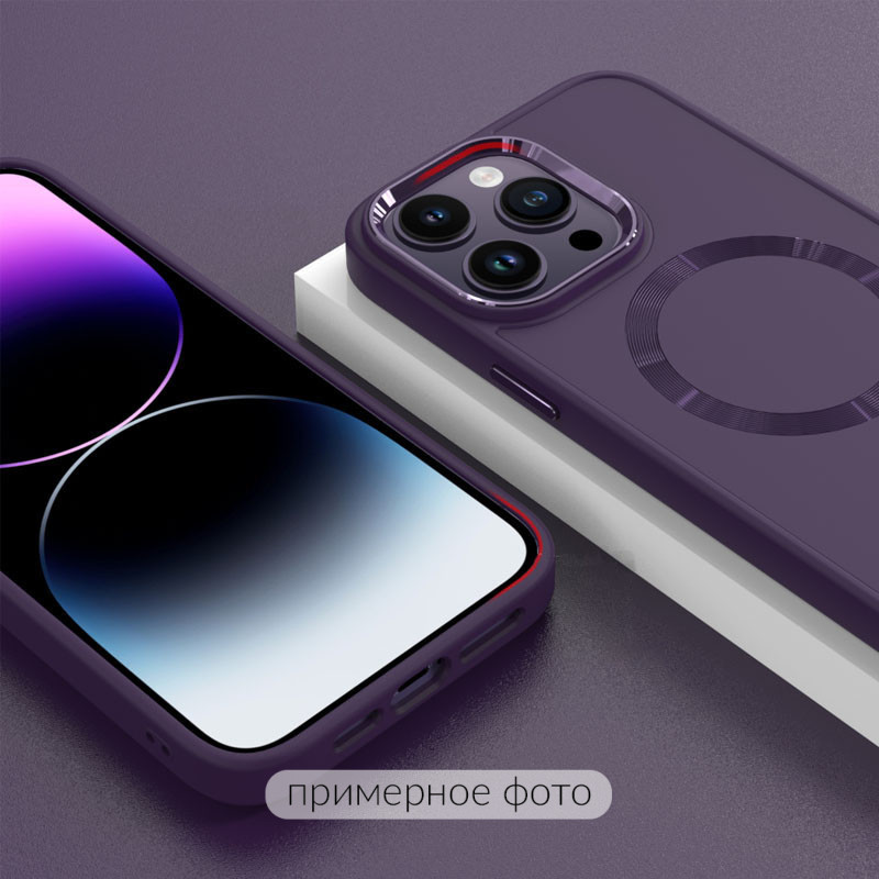 Замовити TPU чохол Bonbon Metal Style with Magnetic safe на Apple iPhone 16 Pro Max (6.9") (Фіолетовий / Dark Purple) на vchehle.ua