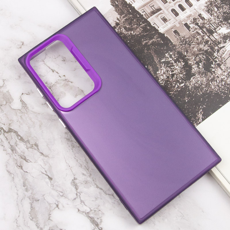 Фото TPU+PC чохол Magic glow with protective edge на Samsung Galaxy S23 Ultra (Purple) на vchehle.ua