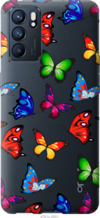 

Чехол Красочные мотыльки для Oppo Reno6 5G 1427433
