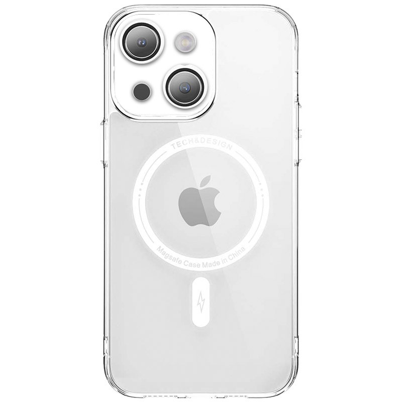 TPU+PC чохол Fullcolor with Magnetic Safe на Apple iPhone 14 (6.1") (White)