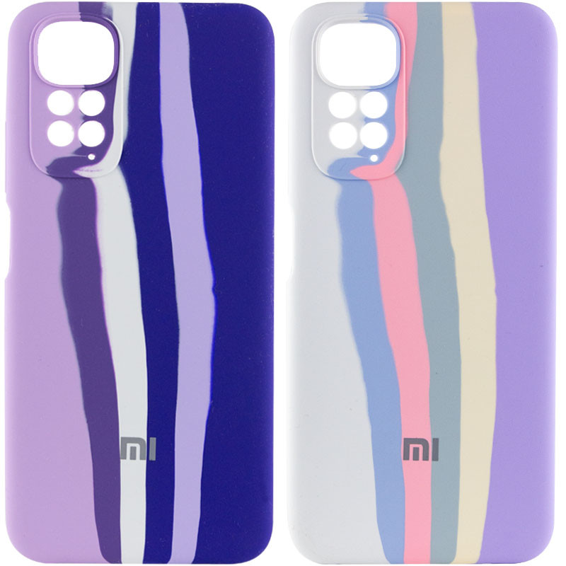 Чехол Silicone Cover Full Rainbow для Xiaomi Redmi Note 11 (Global) / Note 11S