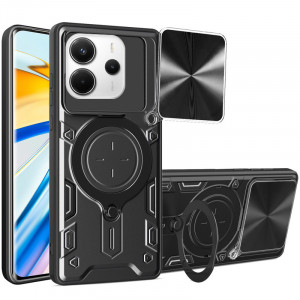 Ударопрочный чехол Bracket case with Magnetic для Xiaomi Redmi Note 14 4G (Europe version)