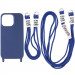 Чохол TPU two straps California на Apple iPhone 13 Pro Max (6.7") (Темно синій / Midnight blue)