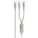 Дата кабель Hoco U139 Type-C to Type-C/Type-C 100W (1.2m) (Gold)