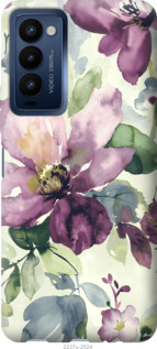 

Чохол Квіти аквареллю на Tecno Camon 18p CH7n 1381757