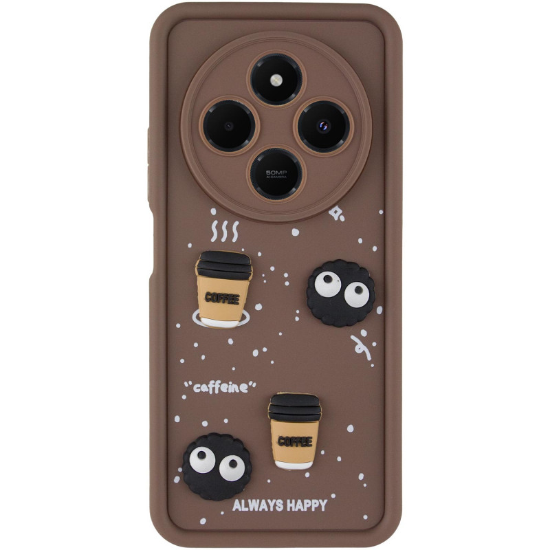 Фото Чохол TPU Toys Case на Xiaomi Redmi 14C / Poco C75 (Brown / Always Happy) на vchehle.ua