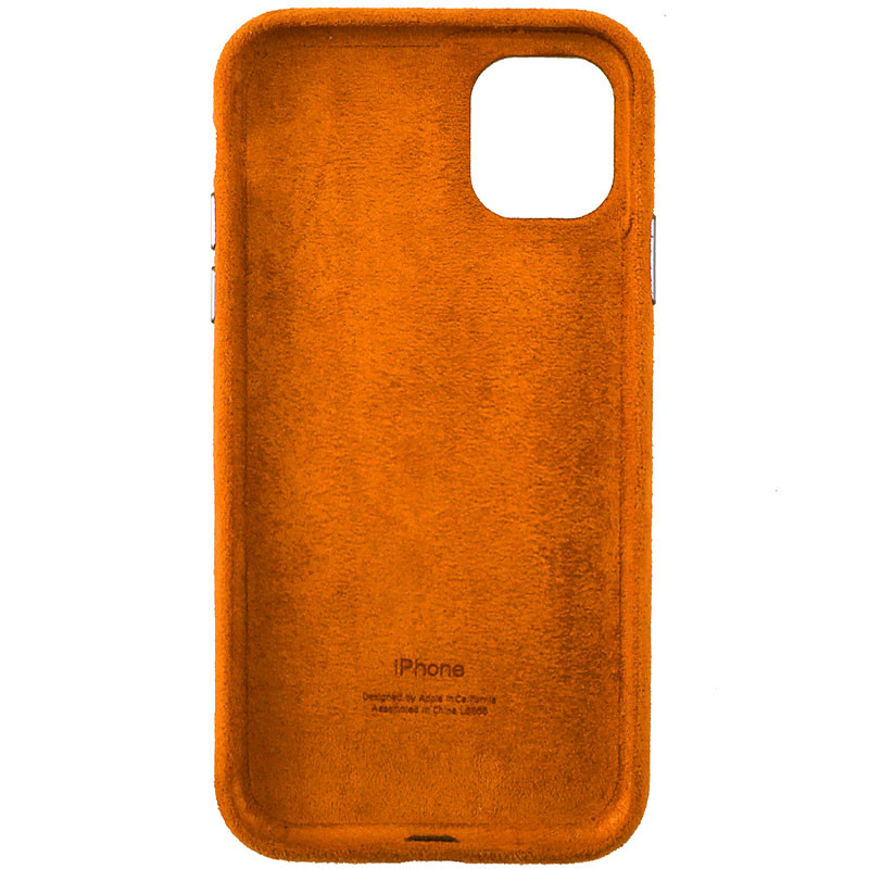 Фото Чехол ALCANTARA Case Full для Apple iPhone 12 Pro / 12 (6.1") (Оранжевый) на vchehle.ua