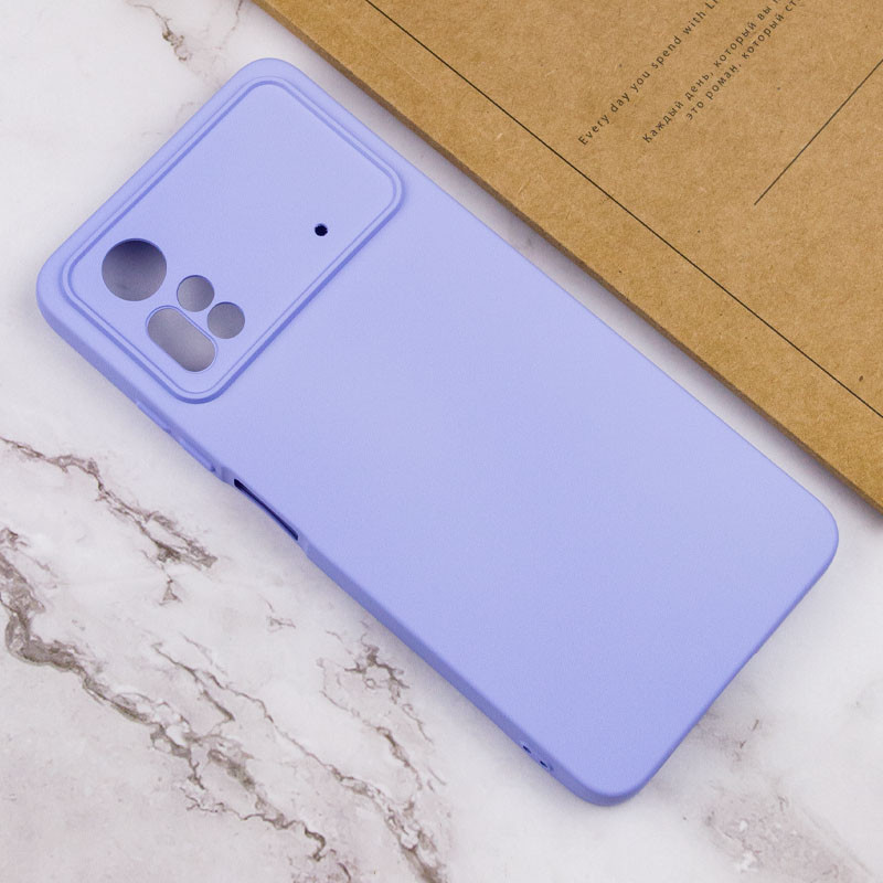 Чохол Silicone Cover Lakshmi Full Camera (A) на Xiaomi Poco X4 Pro 5G (Бузковий / Dasheen) в магазині vchehle.ua