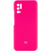 Чехол Silicone Cover Full Camera (AAA) для Xiaomi Redmi Note 10 5G / Poco M3 Pro (Розовый / Shiny pink)