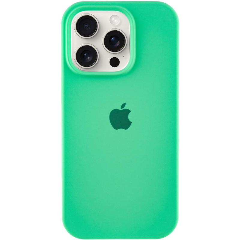 Чохол Silicone Case Full Protective (AA) на Apple iPhone 13 Pro (6.1") (Зелений / Spearmint)