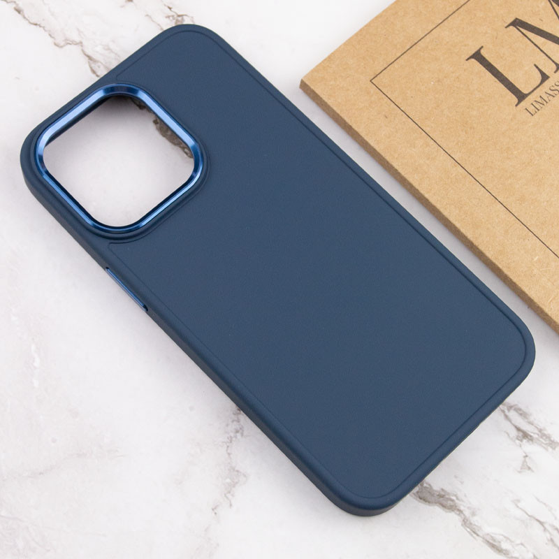 TPU чехол Bonbon Metal Style для Apple iPhone 13 Pro Max (6.7") (Синий / Denim Blue) в магазине vchehle.ua